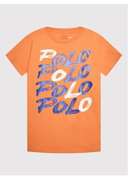 Polo Ralph Lauren T-Shirt 323865664001 Pomarańczowy Regular Fit ze sklepu MODIVO w kategorii T-shirty chłopięce - zdjęcie 168397668