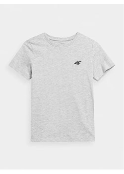 4F T-Shirt 4FJAW23TTSHM0795 Szary Regular Fit ze sklepu MODIVO w kategorii T-shirty chłopięce - zdjęcie 168398197