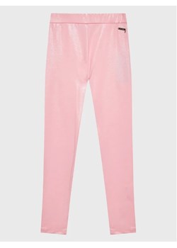Guess Legginsy J3RB05 KBL40 Różowy Slim Fit ze sklepu MODIVO w kategorii Spodnie dziewczęce - zdjęcie 168398839