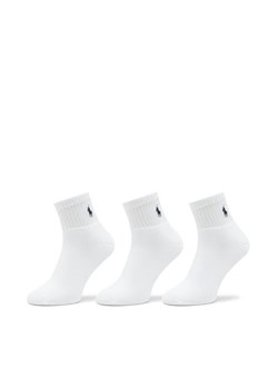 Polo Ralph Lauren Zestaw 3 par wysokich skarpet męskich 449655220003 Biały ze sklepu MODIVO w kategorii Skarpetki męskie - zdjęcie 168399765