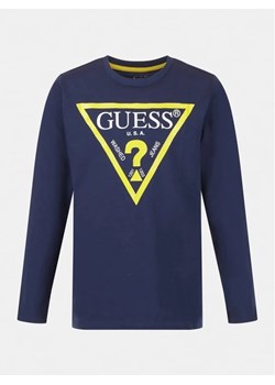 Guess Bluzka L84I29 K8HM0 Granatowy Regular Fit ze sklepu MODIVO w kategorii T-shirty chłopięce - zdjęcie 168399817