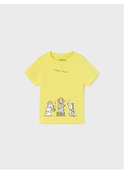 Mayoral T-Shirt 1017 Żółty Regular Fit ze sklepu MODIVO w kategorii Koszulki niemowlęce - zdjęcie 168400055