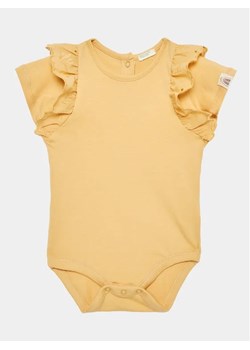 United Colors Of Benetton Body dziecięce 3P4ZAB00D Żółty Regular Fit ze sklepu MODIVO w kategorii Body niemowlęce - zdjęcie 168404215
