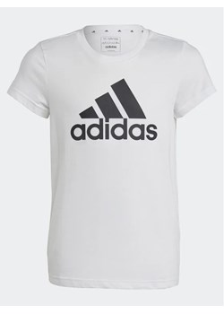 adidas T-Shirt Essentials Big Logo Cotton T-Shirt IC6121 Biały Slim Fit ze sklepu MODIVO w kategorii T-shirty chłopięce - zdjęcie 168404689