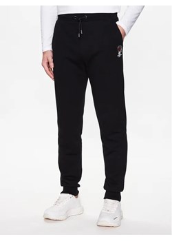 KARL LAGERFELD Spodnie dresowe 705422 532900 Czarny Regular Fit ze sklepu MODIVO w kategorii Spodnie męskie - zdjęcie 168406319