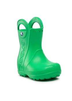 Crocs Kalosze Handle It Rain Boot Kids 12803 Zielony ze sklepu MODIVO w kategorii Kalosze dziecięce - zdjęcie 168407785