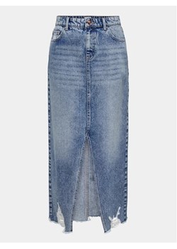 ONLY Spódnica jeansowa 15324102 Niebieski Regular Fit ze sklepu MODIVO w kategorii Spódnice - zdjęcie 168409268