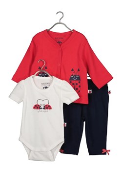 Blue Seven Komplet body, spodnie i kamizelka 422173 X Czerwony Regular Fit ze sklepu MODIVO w kategorii Komplety niemowlęce - zdjęcie 168410228