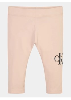 Calvin Klein Jeans Legginsy IN0IN00081 Różowy Slim Fit ze sklepu MODIVO w kategorii Legginsy niemowlęce - zdjęcie 168411237