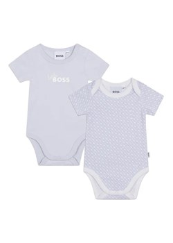 Boss Komplet 2 par body dziecięcych J98407 Niebieski Regular Fit ze sklepu MODIVO w kategorii Body niemowlęce - zdjęcie 168411966