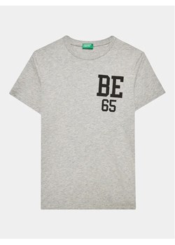 United Colors Of Benetton T-Shirt 3I1XC10BI Szary Regular Fit ze sklepu MODIVO w kategorii T-shirty chłopięce - zdjęcie 168412327