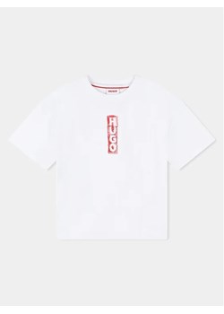 Hugo T-Shirt G25140 S Biały Regular Fit ze sklepu MODIVO w kategorii T-shirty chłopięce - zdjęcie 168413868