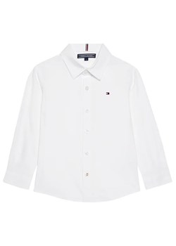 Tommy Hilfiger Koszula Solid Poplin KB0KB06965 M Biały Slim Fit ze sklepu MODIVO w kategorii Koszule chłopięce - zdjęcie 168415526