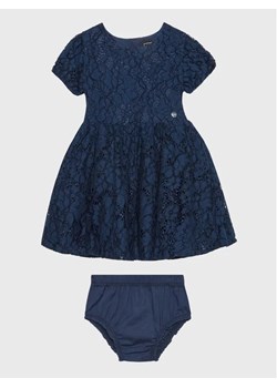 Guess Sukienka elegancka A3RK29 WF6J0 Granatowy Regular Fit ze sklepu MODIVO w kategorii Sukienki niemowlęce - zdjęcie 168417907