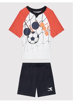 Diadora Komplet t-shirt i szorty sportowe Score 102.178253 Biały Regular Fit ze sklepu MODIVO w kategorii Komplety chłopięce - zdjęcie 168419515