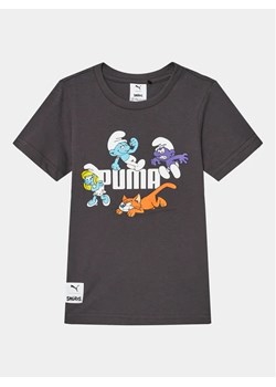 Puma T-Shirt Puma X The Smurfs 622981 Szary Regular Fit ze sklepu MODIVO w kategorii T-shirty chłopięce - zdjęcie 168422865