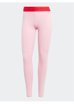 adidas Legginsy IK7848 Różowy ze sklepu MODIVO w kategorii Spodnie damskie - zdjęcie 168424159