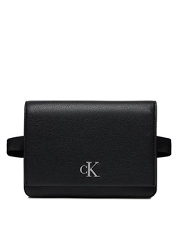 Calvin Klein Jeans Saszetka nerka Minimal Monogram Sq Waistbag20 K60K611461 Czarny ze sklepu MODIVO w kategorii Nerki - zdjęcie 168424509