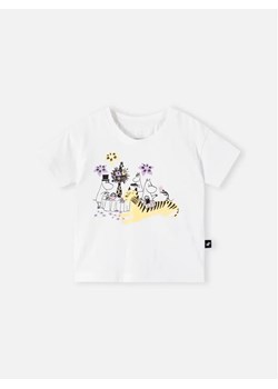 Reima T-Shirt Moomin Tussilago 5200202A Biały Regular Fit ze sklepu MODIVO w kategorii Koszulki niemowlęce - zdjęcie 168429055
