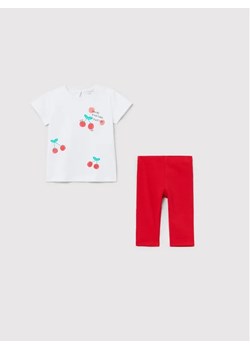 OVS Komplet t-shirt i legginsy 1516121 Biały Regular Fit ze sklepu MODIVO w kategorii Komplety niemowlęce - zdjęcie 168429906