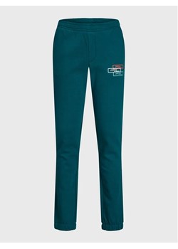 Jack&Jones Junior Spodnie dresowe Gordon 12221570 Zielony Regular Fit ze sklepu MODIVO w kategorii Spodnie chłopięce - zdjęcie 168430086