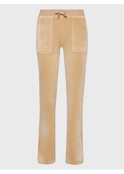 Juicy Couture Spodnie dresowe Del Ray JCAP180 Beżowy Regular Fit ze sklepu MODIVO w kategorii Spodnie damskie - zdjęcie 168430097
