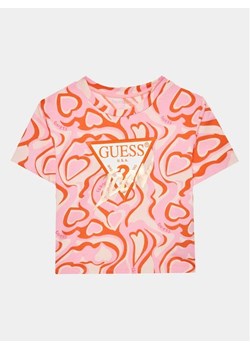 Guess T-Shirt J3YI17 K6YW3 Kolorowy Boxy Fit ze sklepu MODIVO w kategorii Bluzki dziewczęce - zdjęcie 168433295