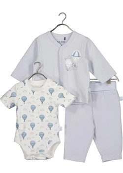 Blue Seven Komplet body, spodnie i kamizelka 422169 X Niebieski ze sklepu MODIVO w kategorii Komplety niemowlęce - zdjęcie 168433435