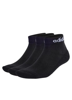 adidas Skarpety Niskie Unisex Linear Ankle Socks Cushioned Socks 3 Pairs IC1303 Czarny ze sklepu MODIVO w kategorii Skarpetki damskie - zdjęcie 168433899