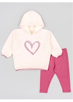 Zippy Komplet bluza i legginsy ZBGAP0602 23020 Różowy Regular Fit ze sklepu MODIVO w kategorii Komplety dziewczęce - zdjęcie 168433919