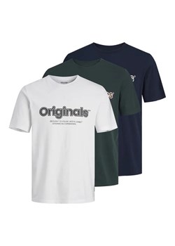 Jack&Jones Komplet 3 t-shirtów 12254138 Kolorowy Standard Fit ze sklepu MODIVO w kategorii T-shirty męskie - zdjęcie 168433988