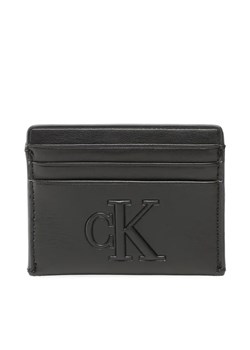 Calvin Klein Jeans Etui na karty kredytowe Sculpted Cardholder 6Cc Pipping K60K610349 Czarny ze sklepu MODIVO w kategorii Etui - zdjęcie 168434475