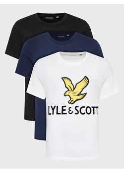 Lyle & Scott Komplet 3 t-shirtów TS1726V Granatowy Regular Fit ze sklepu MODIVO w kategorii T-shirty męskie - zdjęcie 168434587