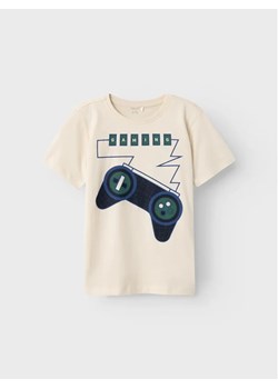 NAME IT T-Shirt 13220010 Écru Regular Fit ze sklepu MODIVO w kategorii T-shirty chłopięce - zdjęcie 168435756
