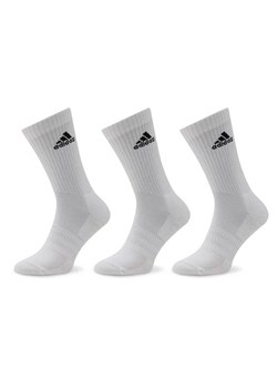adidas Skarpety wysokie unisex Cushioned Crew Socks 3 Pairs HT3446 Biały ze sklepu MODIVO w kategorii Skarpetki damskie - zdjęcie 168436386