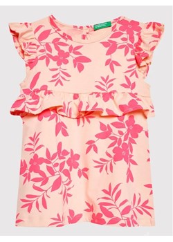 United Colors Of Benetton Sukienka letnia 3HD3GV005 Różowy Regular Fit ze sklepu MODIVO w kategorii Sukienki niemowlęce - zdjęcie 168437255
