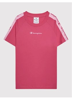 Champion T-Shirt 404358 Różowy Regular Fit ze sklepu MODIVO w kategorii Bluzki dziewczęce - zdjęcie 168437687