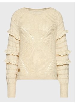 NKN Nekane Sweter TS.FITTONIA Beżowy Regular Fit ze sklepu MODIVO w kategorii Swetry damskie - zdjęcie 168439528