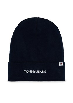 Tommy Jeans Czapka Linear Logo AM0AM12025 Granatowy ze sklepu MODIVO w kategorii Czapki zimowe męskie - zdjęcie 168439857
