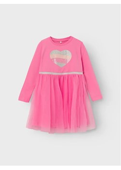 NAME IT Sukienka codzienna 13221717 Różowy Regular Fit ze sklepu MODIVO w kategorii Sukienki dziewczęce - zdjęcie 168441079