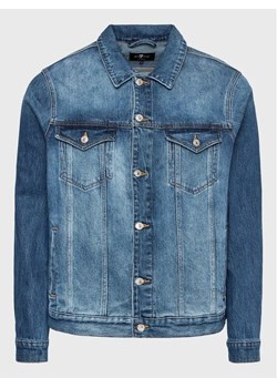 7 For All Mankind Kurtka jeansowa Perfect JSK5C100LO Niebieski Regular Fit ze sklepu MODIVO w kategorii Kurtki męskie - zdjęcie 168442425