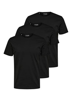 Selected Homme Komplet 3 t-shirtów Haxel 16087854 Czarny Regular Fit ze sklepu MODIVO w kategorii T-shirty męskie - zdjęcie 168442927