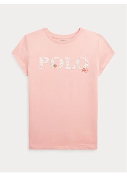 Polo Ralph Lauren T-Shirt 313903935001 Różowy Regular Fit ze sklepu MODIVO w kategorii Bluzki dziewczęce - zdjęcie 168443347