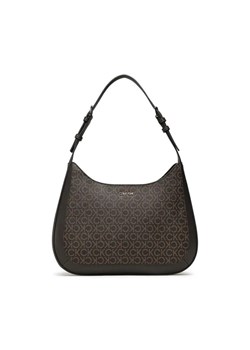 Calvin Klein Torebka Ck Must Shoulder Bag Md Mono K60K610446 Brązowy ze sklepu MODIVO w kategorii Torby Shopper bag - zdjęcie 168445127