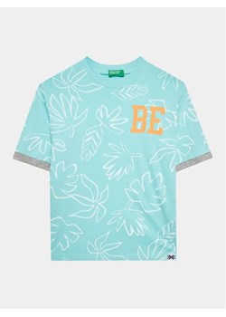 United Colors Of Benetton T-Shirt 34D3C10BM Niebieski Regular Fit ze sklepu MODIVO w kategorii T-shirty chłopięce - zdjęcie 168447996
