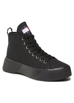 Tommy Jeans Sneakersy Tjm Mid Platfirm EM0EM01198 Czarny ze sklepu MODIVO w kategorii Trampki męskie - zdjęcie 168448438