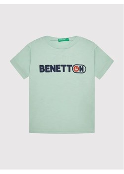 United Colors Of Benetton T-Shirt 3I1XG102N Zielony Regular Fit ze sklepu MODIVO w kategorii Koszulki niemowlęce - zdjęcie 168449669