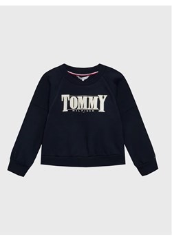 Tommy Hilfiger Bluza Sateen KG0KG06953 M Granatowy Regular Fit ze sklepu MODIVO w kategorii Bluzy chłopięce - zdjęcie 168450297