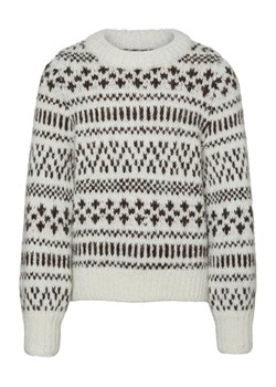 Vero Moda Girl Sweter Kaira 10271981 Beżowy Regular Fit ze sklepu MODIVO w kategorii Swetry dziewczęce - zdjęcie 168450358