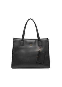 Tommy Hilfiger Torebka Th City Tote AW0AW15690 Czarny ze sklepu MODIVO w kategorii Torby Shopper bag - zdjęcie 168450366